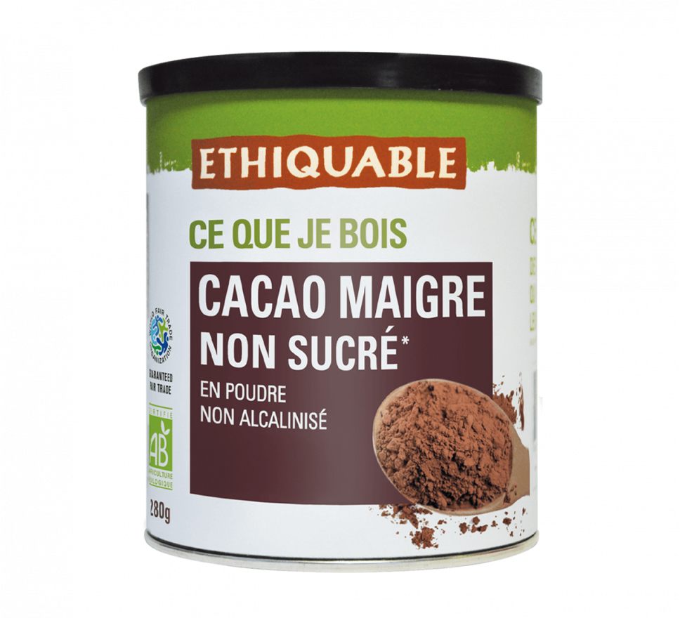 Chocolat en poudre Équateur/Haïti 400g Bio