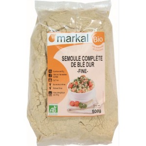 Semoule blé complète 500g Bio