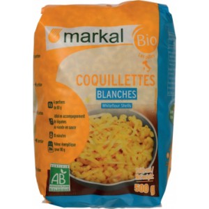 Coquillettes blanches 500g Bio