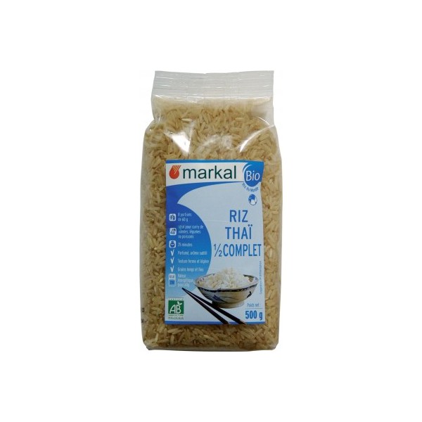 Riz thaï 1/2 complet 500g Bio