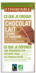 Chocolat au lait 100g Bio
