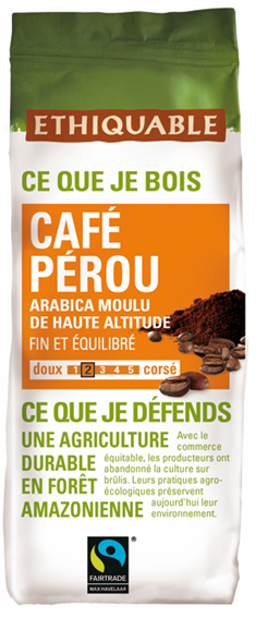 Café moulu Pérou 250 g Bio