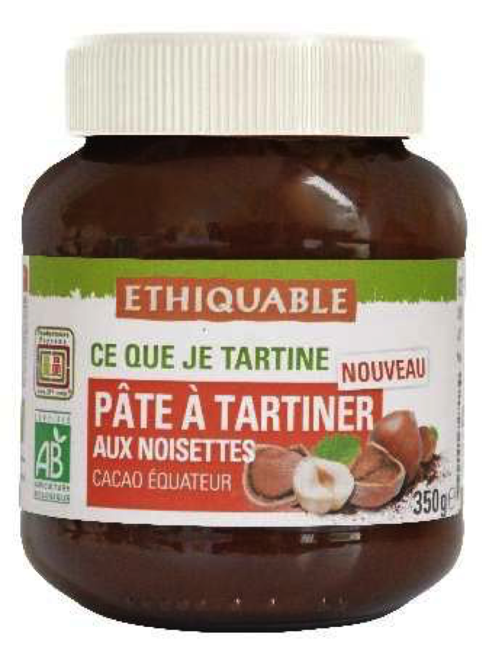Pâte à tartiner noisettes Bio 