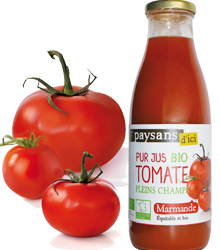 Pur jus de tomate Marmande BIO 75cl