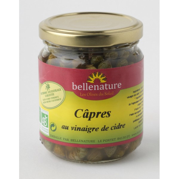 Câpres au vinaigre 220 g Bio