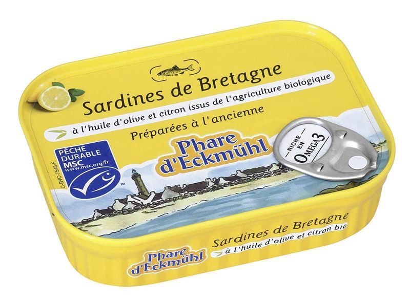 Sardines au citron et à l'huile d'olive 135 g