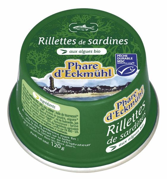 Rillettes de sardines au tartare d'algues 120 g