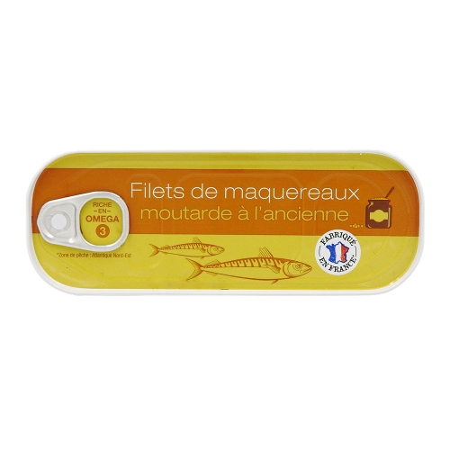 Filets de maquereaux sauce moutarde à l'ancienne 169 g