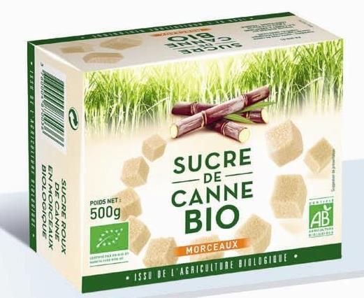Sucre de canne morceaux 500 g Bio