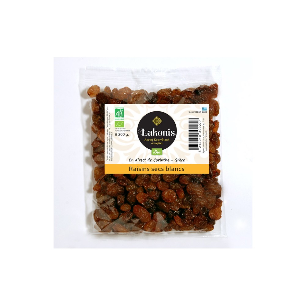 Raisins secs blonds 200 g Bio