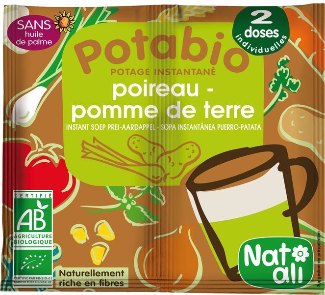 Potage instantané pdt-poireau 2 X 8,5 g (soupe) Bio