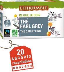 Thé Earl Grey Darjeeling 20 sachets Bio
