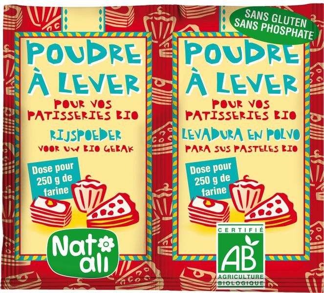 Poudre à lever 2 X 7 g Bio 