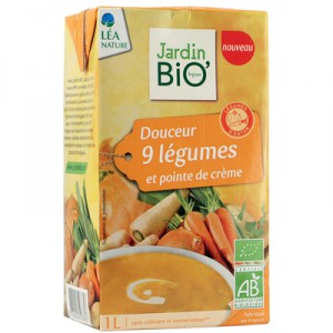 Velouté 9 légumes &amp; crème 1l Bio
