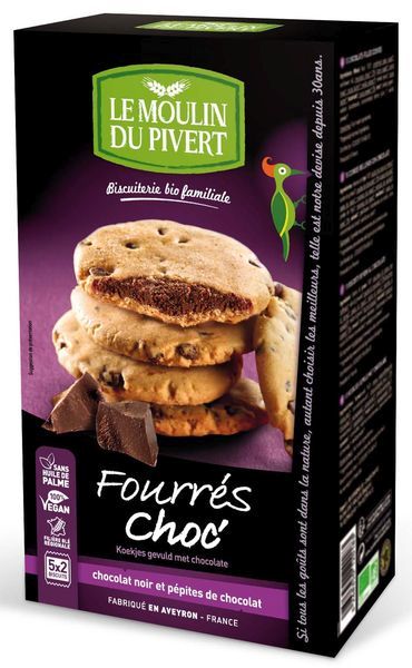Biscuit fourré aux pépites de chocolat 175 g Bio 