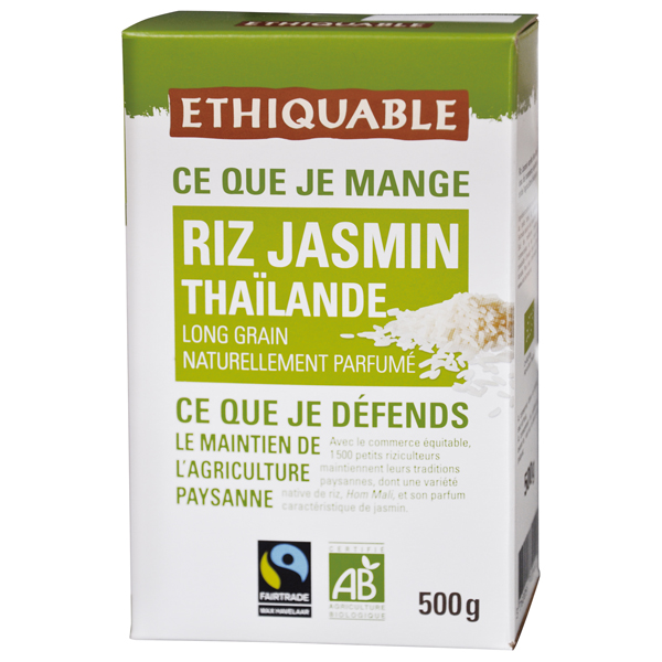Riz jasmin Cambodge 500 g Bio 