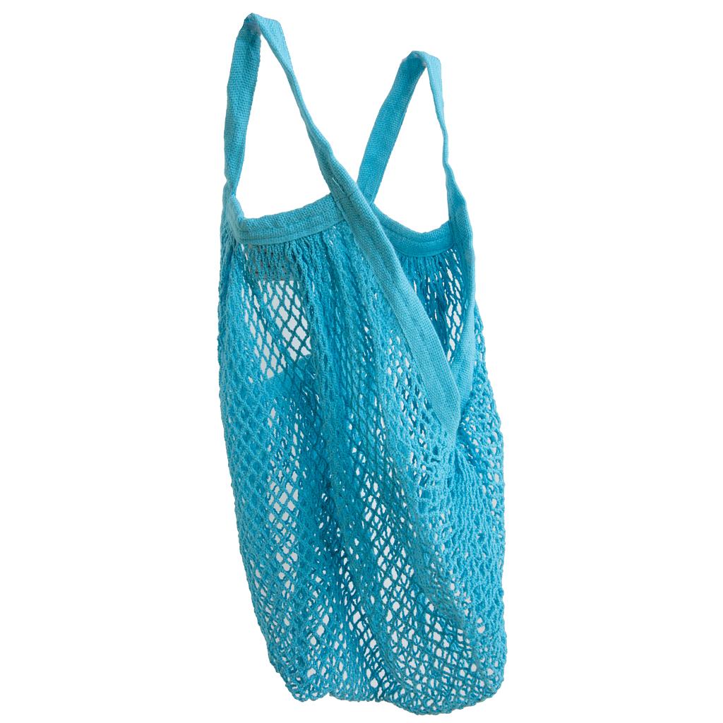 Filet à provisions anses courtes (turquoise)