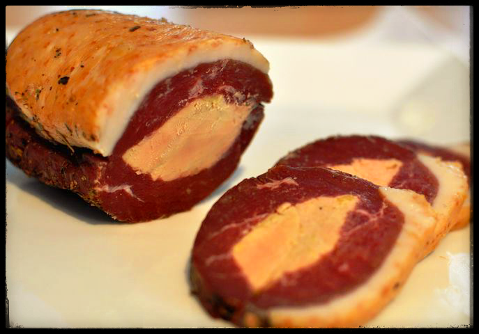 Magret fourré au foie gras (25%) Prix au kg 
