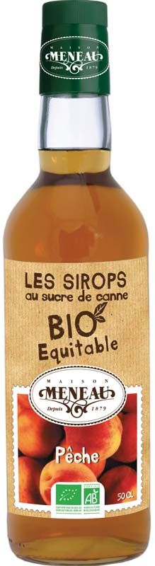 Sirop pêche 0,5 L Bio
