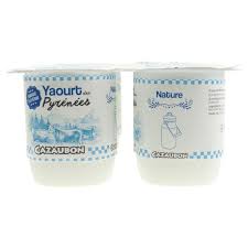 Yaourt fermier vache nature Cazaubon 125 g x 4