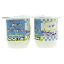 Yaourt fermier vache à la poire Cazaubon 125 g x 4