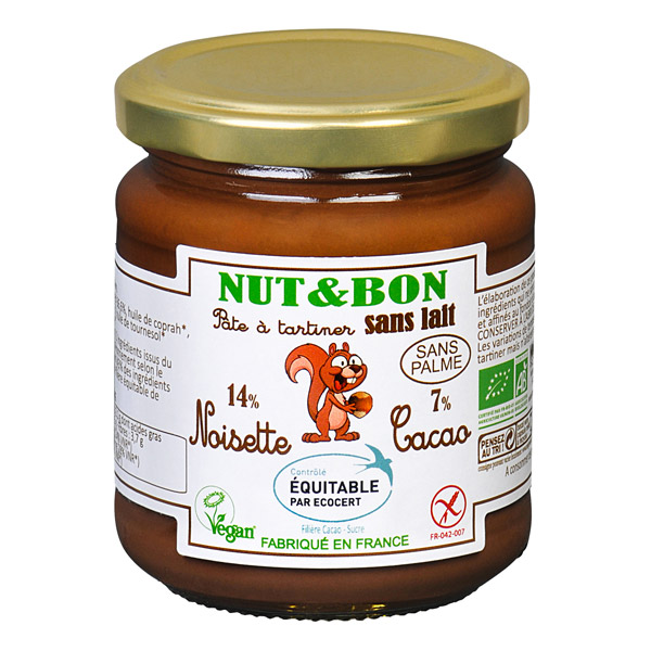 Pâte à tartiner Nut&amp;Bon 220g Bio