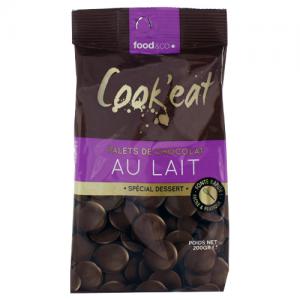 Palets de chocolat lait dessert 200 g 