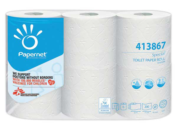 Papier toilette blanc X6