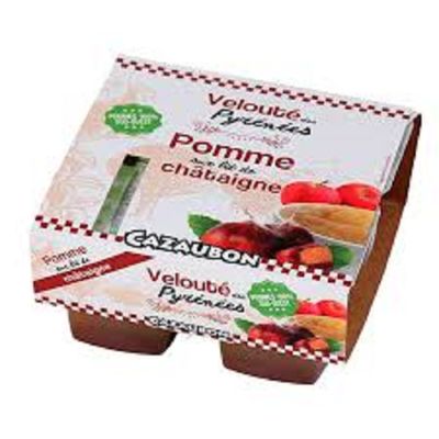 Velouté de pomme châtaigne 125 g X 4