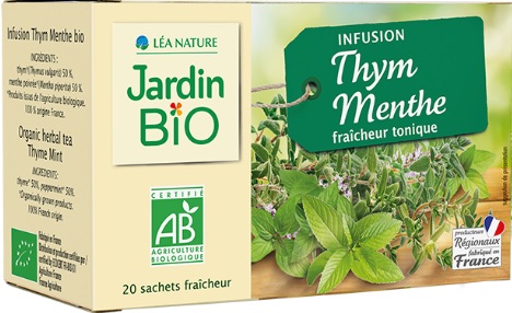 Infusion thym menthe 20 sachets Bio