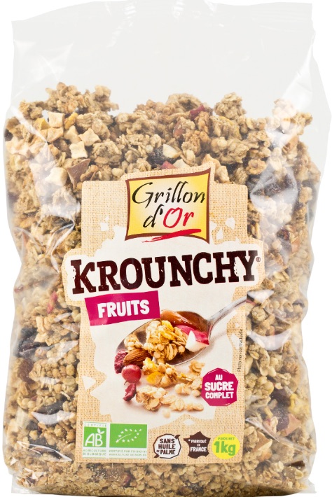 Céréales krounchy fruits 1 kg Bio