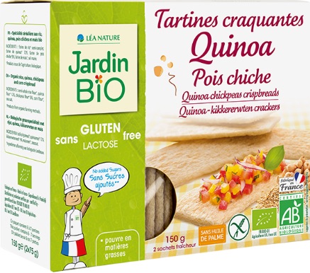 Tartines quinoa pois chiche sans gluten 150 g Bio