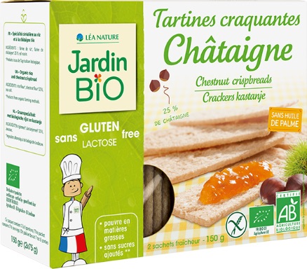Tartines châtaigne sans gluten 150 g Bio