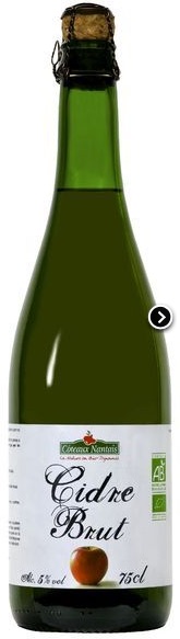 Cidre brut 75 cl Bio