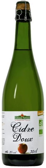 Cidre doux 75 cl Bio