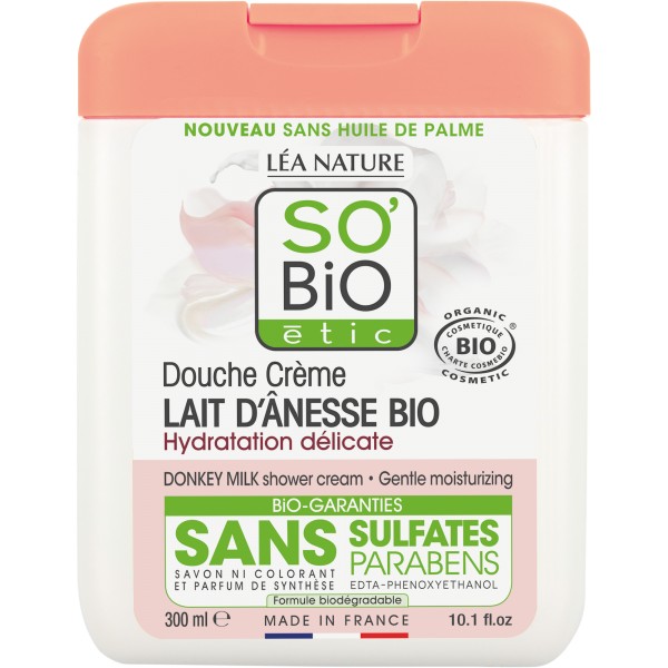 Gel douche crème lait d'ânesse 450 ml Bio
