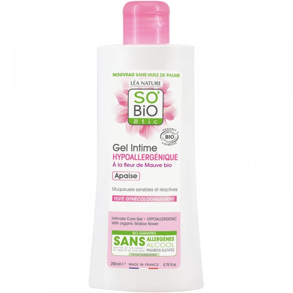 Gel toilette intime à la fleur de mauve Bio 