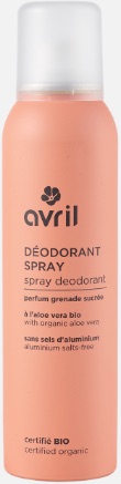 Déodorant spray grenade sucrée 150 ml Bio