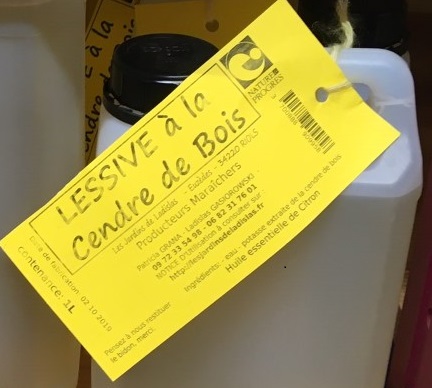 Lessive cendre de bois 1 l Bio