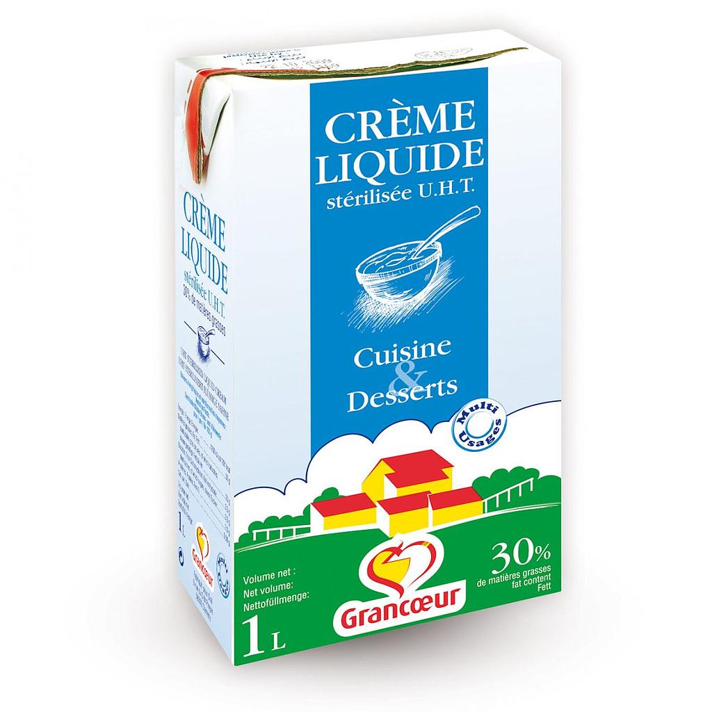 Crème liquide UHT 30% 1 l