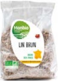 Graines de lin brun 250 g Bio