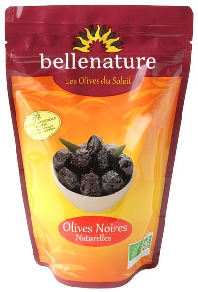 Olives noires entières sachet 500 g Bio