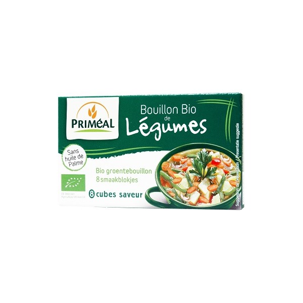 Bouillon cube légumes 8 x 9 g Bio 