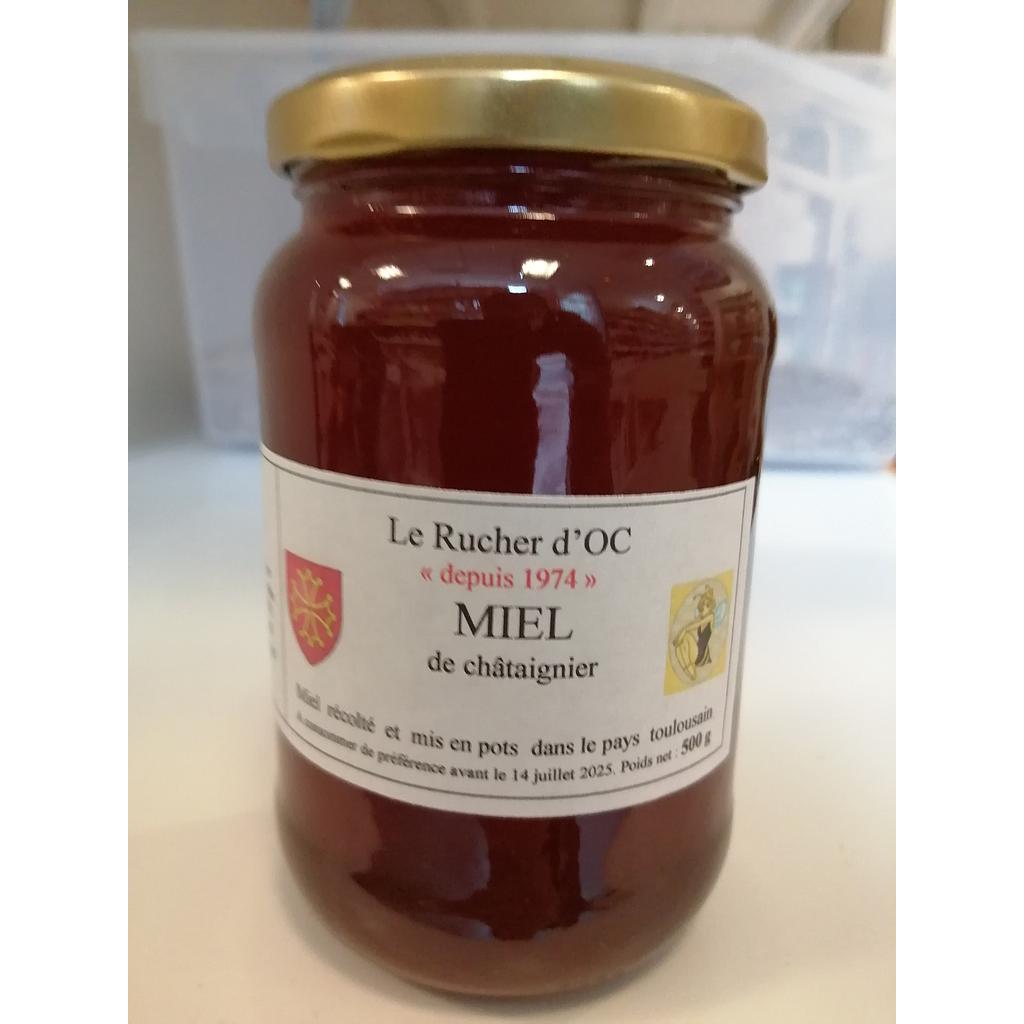Miel de châtaignier Rucher d'Oc 500 g