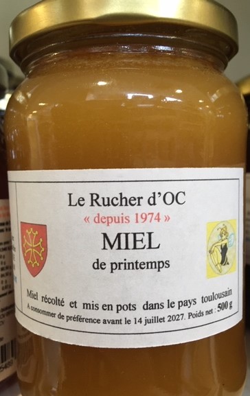 Miel de printemps Rucher d'Oc 500 g