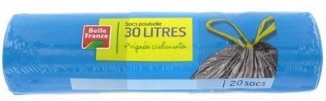 Sac poubelle poignées 30 l X 20