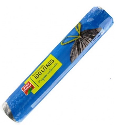 Sac poubelle poignées 100 l X 10
