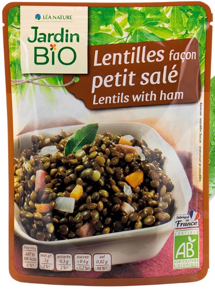 Lentilles façon petit salé sachet express 250 g Bio