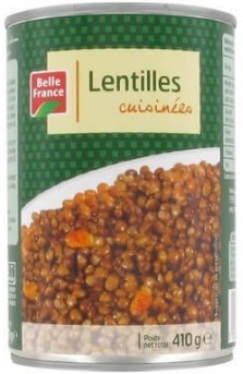 Lentilles cuisinées 400 g