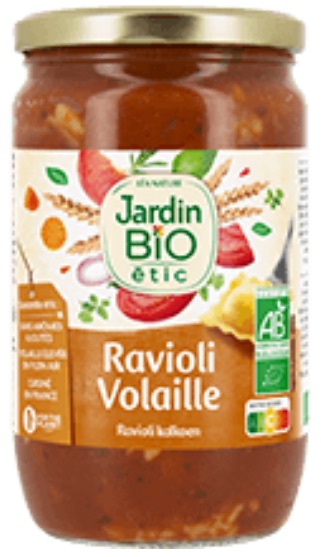 Raviolis volaille 700 g Bio
